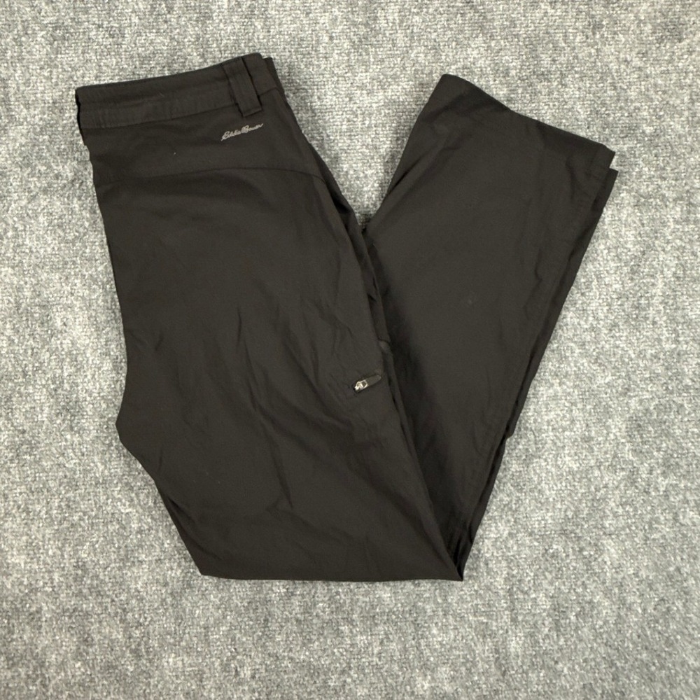 Eddie Bauer First Ascent Hiking Pants Womens 8P Black Stretch Outdoor Petite